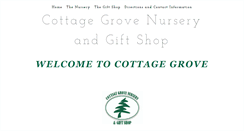 Desktop Screenshot of cottagegrovenursery.com