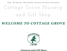 Tablet Screenshot of cottagegrovenursery.com